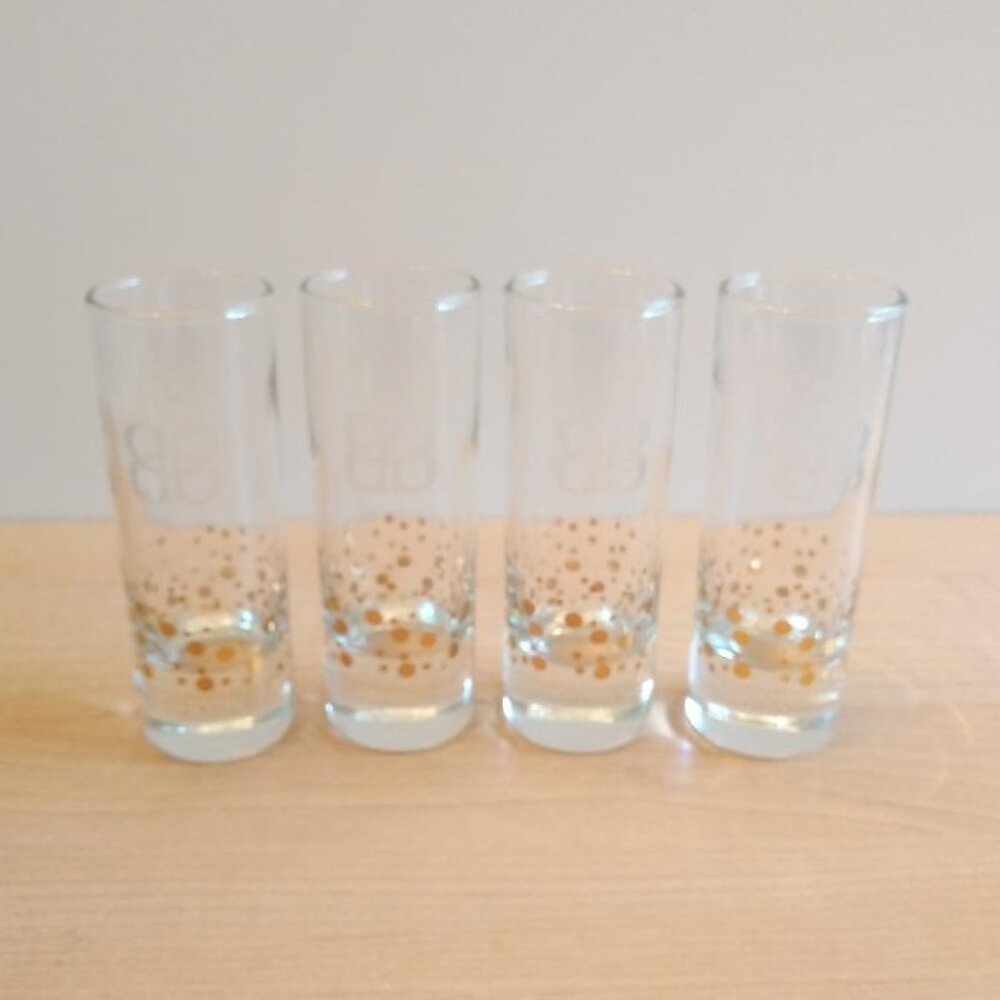 Vintage Bailey's Irish Cream Confetti Dot Shot Glasses | 4